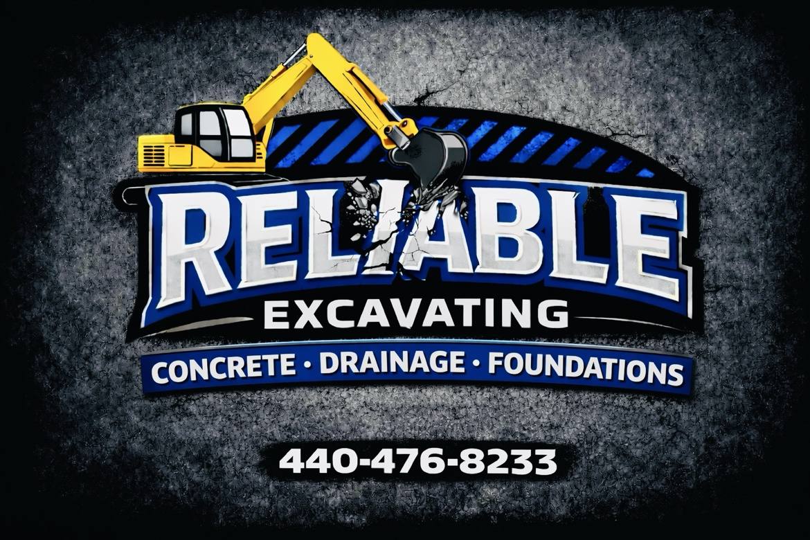 Reliable Excavating — concrete, drainage, and foundations — 440-476-8233